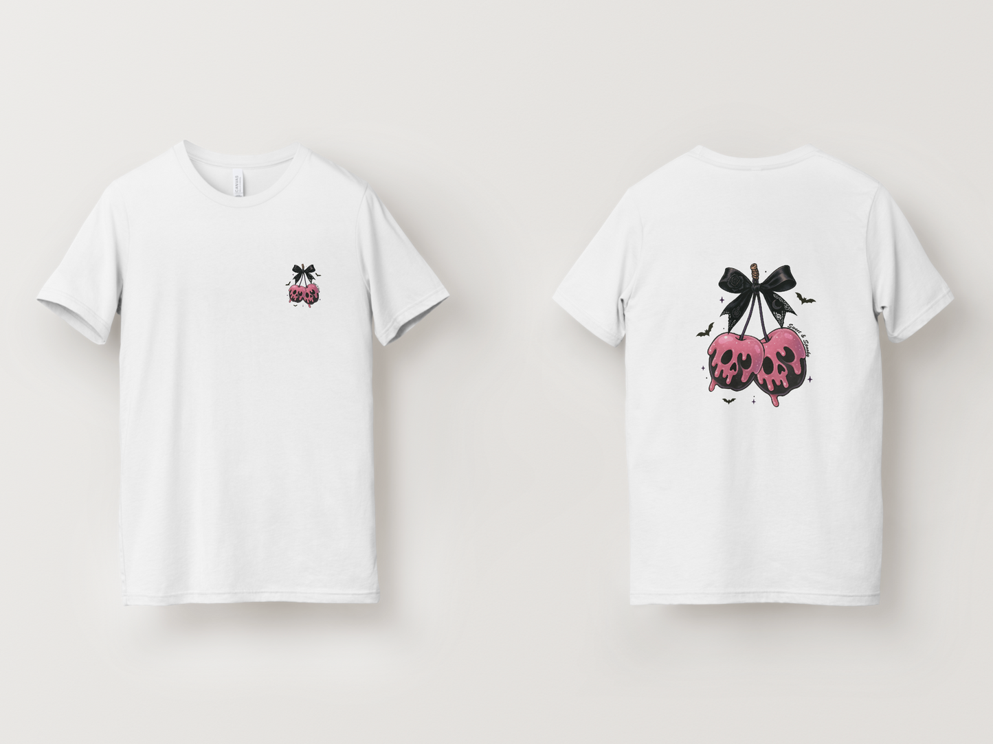 Sweet & Spooky Skull Cherry T-Shirt