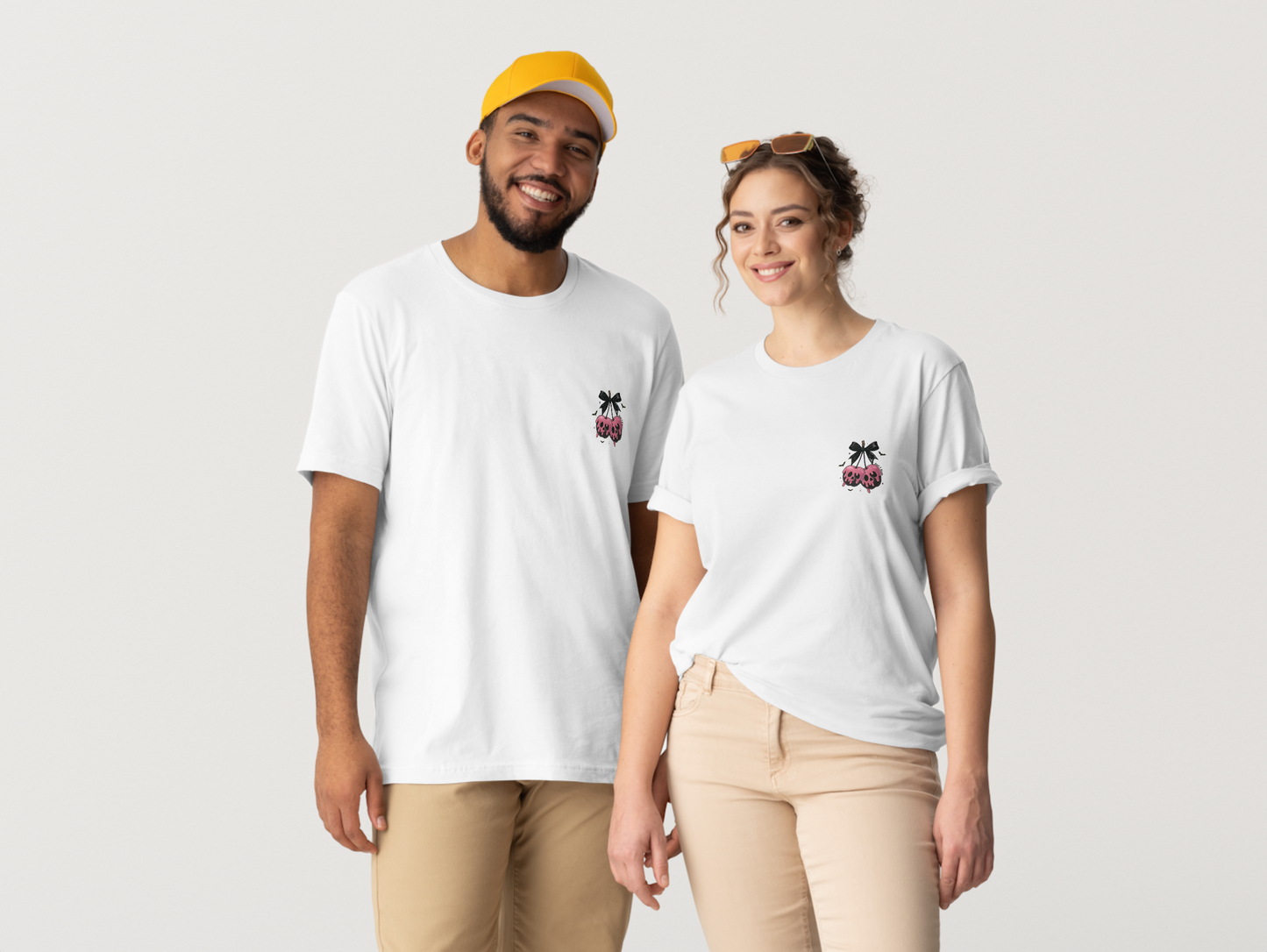 Sweet & Spooky Skull Cherry T-Shirt